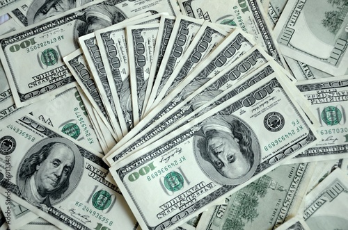Photo: American dollars - mixed cash American dollars - mixed cash