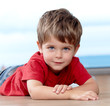 Cute sweet three years old boy