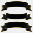 Schwarze Banderole, Banner, Design Elements Set