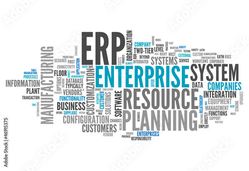 Illustration: Word Cloud "Enterprise Resource Planning" Word Cloud "Enterprise Resource Planning"