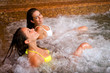 Two women in a spa