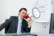Manager macht eine Ansage