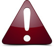 Exclamation danger sign