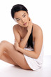 Beautiful serene Asian woman