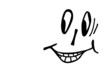 Smiley - nach links schauend...