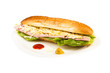 Closeup of sandwich