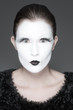 white face girl