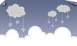 Schneehimmel Newsletter Vorlage Vektor