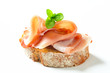 Bread with prosciutto
