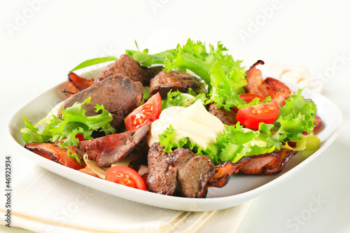 Photo: Chicken liver salad Chicken liver salad
