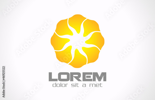Vector: Abstract Flower Logo. Infinite star icon. Sun concept. Vector. Abstract Flower Logo. Infinite star icon. Sun concept. Vector.