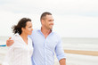 Portrait of a happy couple at the beach
