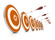 business background concept, reaching goals
