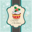 Christmas cupcake card