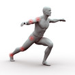 Mann Anatomie Gelenke training