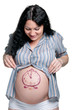 Tummy with drawing