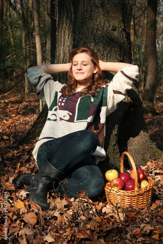 Photo: Girl in a forest Girl in a forest