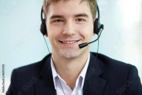 Photo: Man with headset Man with headset