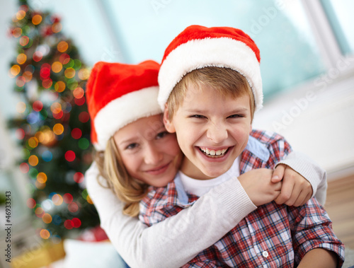 Photo: Affectionate kids Affectionate kids