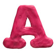 Plasticine letter isolated on a white background