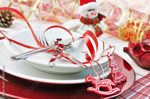Photo: natale tavola in rosso natale tavola in rosso