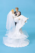Bride and groom cake topper