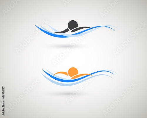 Vector: Sport icons. Swimming symbol. Sport icons. Swimming symbol.