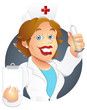 Nurse - Vector Character Illustration