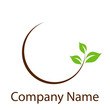 Organic leaf logo