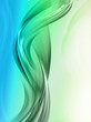 Elegant green fractal wave