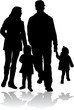 Family silhouette