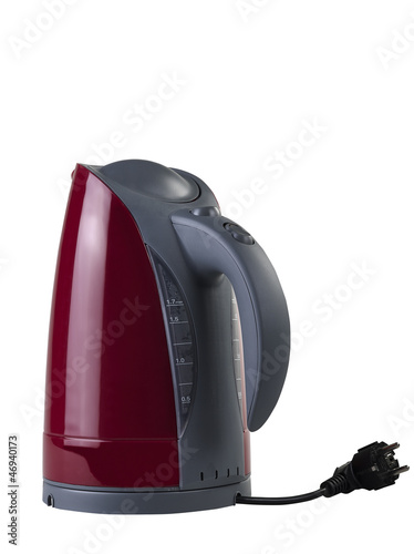 Photo: Electric kettle isolated on white background (clipping path ) Electric kettle isolated on white background (clipping path )