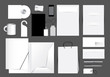 Blank stationery design set