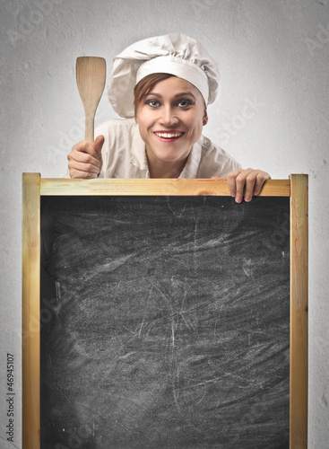 Photo: Chef Blackboard Chef Blackboard