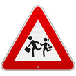 Pedestrian Danger Sign