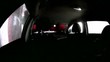 Innenaufnahme eines Autos in der automatischen Waschanlage