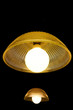 two modern chandeliers