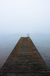anlegestelle bei nebel.