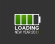 2013 new year battery charge icon