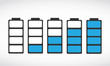 battery level indicator set illustration
