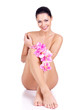 Beautiful smiling naked woman