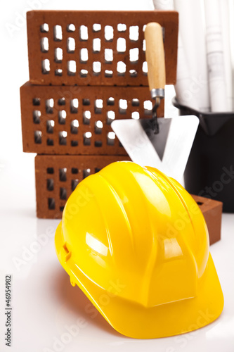 Photo: Building house, trowel Building house, trowel