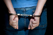 Handcuffed woman