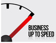 Business up to speed concept