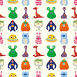 seamless monster pattern