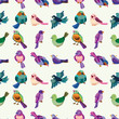 seamless bird pattern