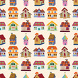 seamless house pattern
