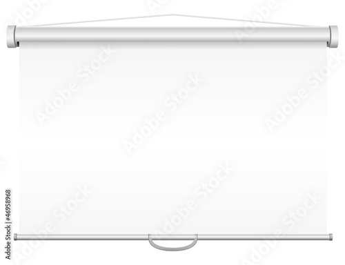 Illustration: blank portable projection screen illustration blank portable projection screen illustration