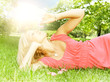 relax on grass