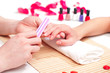 Photo: Hands Spa. Manicure concept Hands Spa. Manicure concept